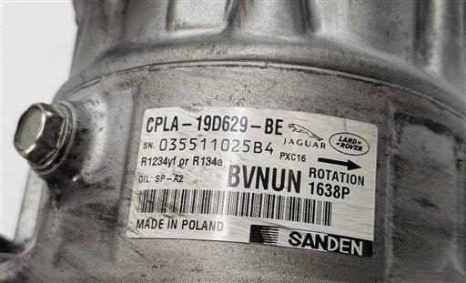 Thumbnail 7: 10-19 JAGUAR XE XF XJ LR4 RANGE ROVER SPORT (L320 L322 L405 L494) A/C COMPRESSOR
