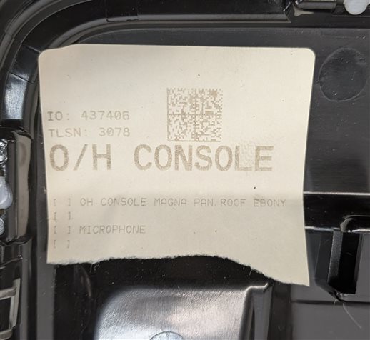 Thumbnail 7: 2015 RANGE ROVER SPORT (L494) FRONT ROOF DOME COURTESY LIGHT w/SWITCHES (Black)