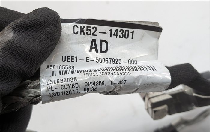 Thumbnail 4: 2015 RANGE ROVER SPORT (L494) 3.0L NEGATIVE GROUND BATTERY CABLE w/ TERMINAL