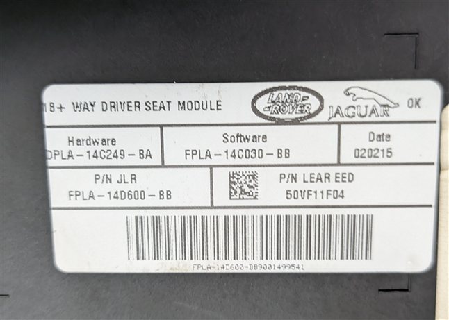 Thumbnail 6: 14-20 JAGUAR EPACE XE XF XJ - DISCOVERY RANGE ROVER SPORT - HEATED SEAT MODULE