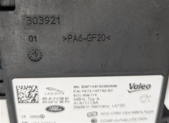 Thumbnail 7: 15-17 RANGE ROVER SPORT EVOQUE (L494 L538) REAR BLIND SPOT RADAR SENSOR MODULE
