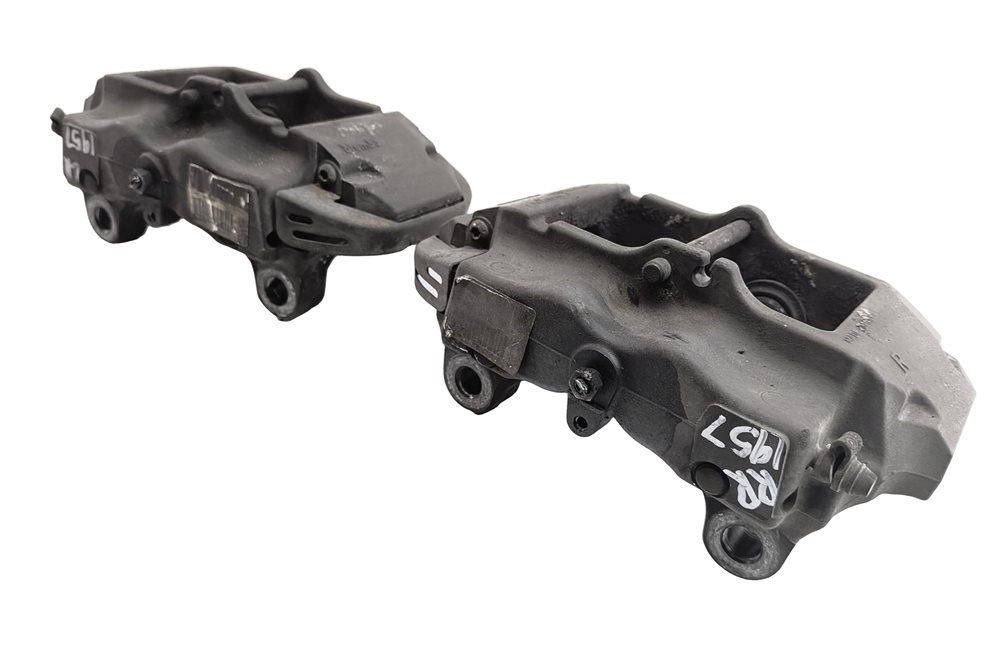 Thumbnail 1: 04-15 VW TOUAREG AUDI Q7 4L REAR LEFT & RIGHT ABS DISC BRAKE CALIPER SET2 BREMBO