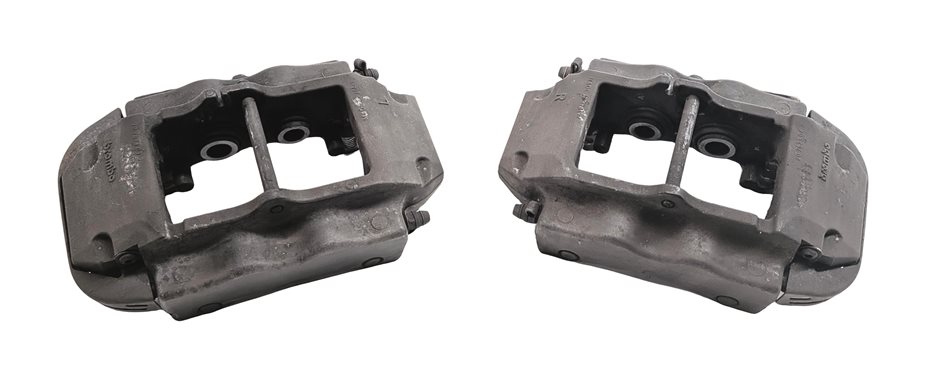 Thumbnail 4: 04-15 VW TOUAREG AUDI Q7 4L REAR LEFT & RIGHT ABS DISC BRAKE CALIPER SET2 BREMBO