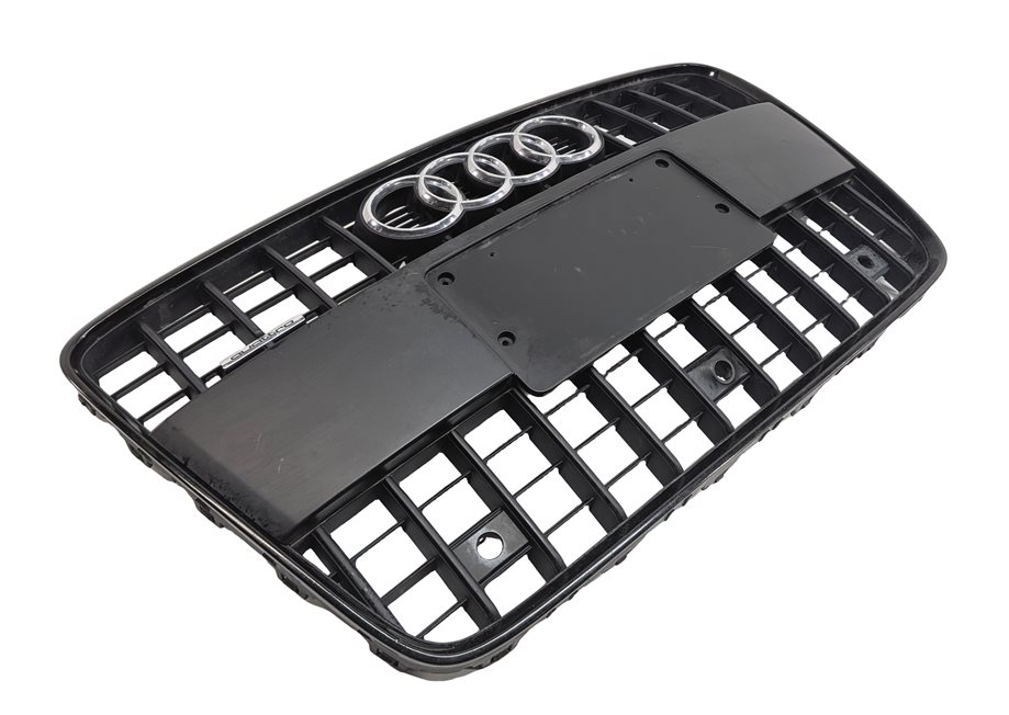 Thumbnail 7: 13-15 AUDI Q7 4L FRONT CENTER PRIMARY GRILLE TRIM LOGO OPT PQX S-LINE APPEARANCE