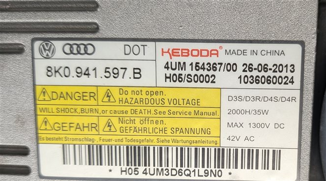 Thumbnail 8: 10-15 AUDI Q7 (4L) LEFT DRIVER HID XENON AFS ADAPTIVE CURVE HEADLIGHT LIGHT LAMP