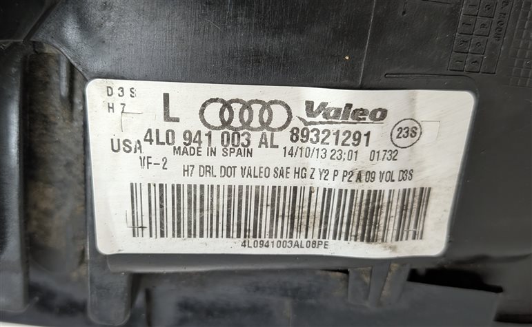 Thumbnail 9: 10-15 AUDI Q7 (4L) LEFT DRIVER HID XENON AFS ADAPTIVE CURVE HEADLIGHT LIGHT LAMP