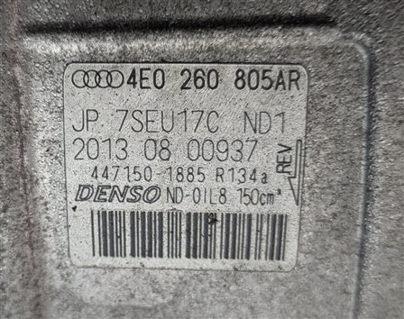 Thumbnail 7: 2011-2015 AUDI Q7 (4L) 3.0L SUPERCHARGED AIR CONDITIONING A/C COMPRESSOR PUMP