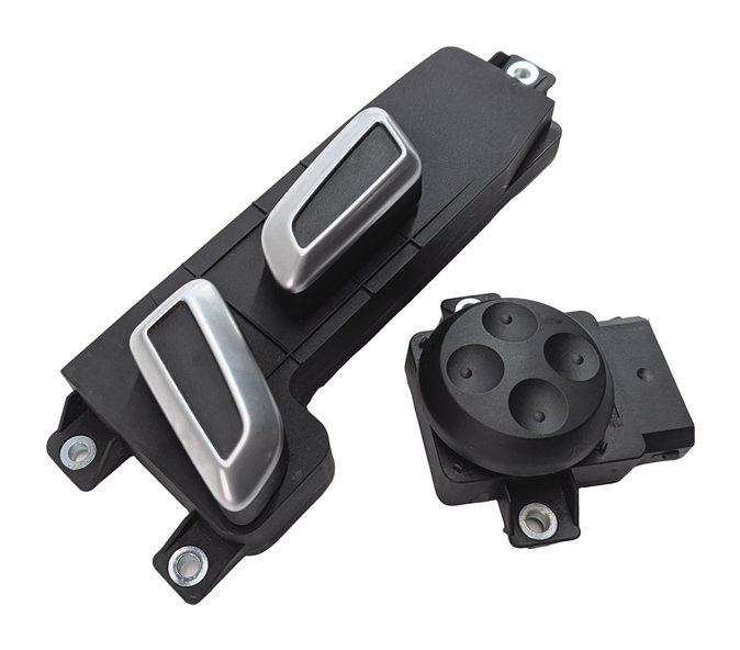 05-11 AUDI A6 S6 Q7 (C6 4L) LEFT FRONT DRIVER POWER SEAT ADJUST SWITCH (BLACK)