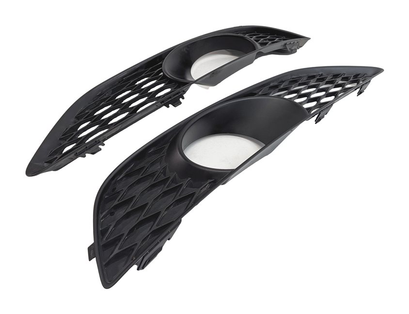 2014 AUDI Q7 (4L) FRONT LEFT & RIGHT LOWER BUMPER FOGLIGHT GRILLE SET/2 (S-LINE)