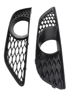 Thumbnail 2: 2014 AUDI Q7 (4L) FRONT LEFT & RIGHT LOWER BUMPER FOGLIGHT GRILLE SET/2 (S-LINE)
