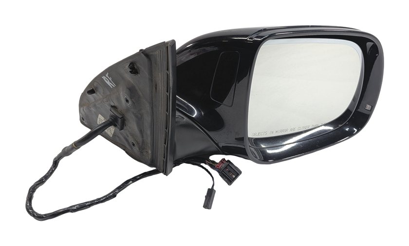 2013-2015 AUDI Q7 (4L) RIGHT PASSENGER P-FOLD BLIND SPOT DOOR MIRROR (Black)