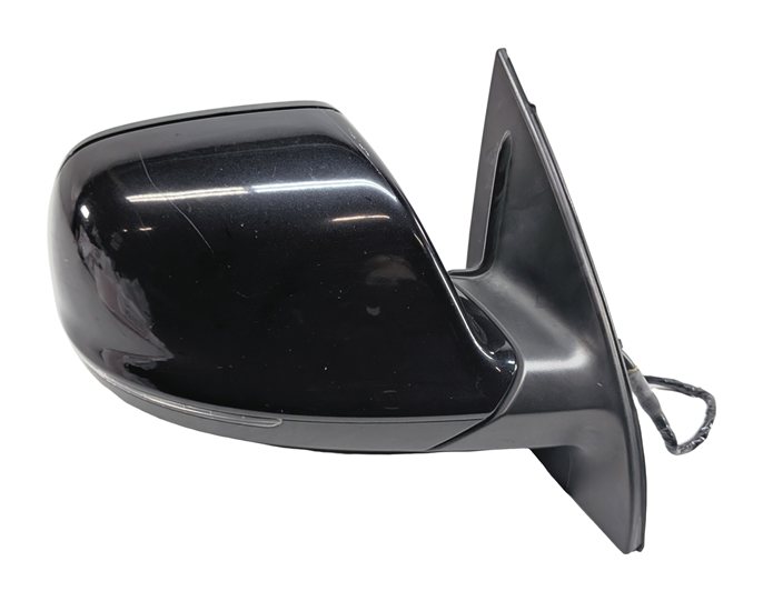 Thumbnail 4: 2013-2015 AUDI Q7 (4L) RIGHT PASSENGER P-FOLD BLIND SPOT DOOR MIRROR (Black)