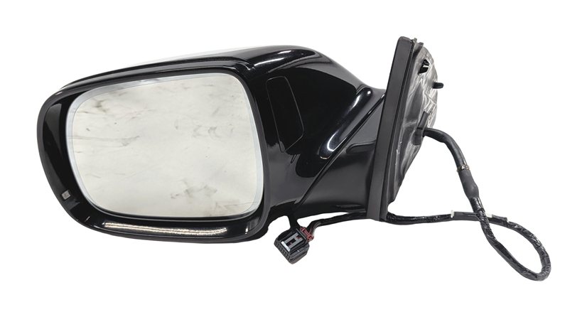 2013-2015 AUDI Q7 (4L) LEFT DRIVER P-FOLD BLIND SPOT DOOR MIRROR (Black)