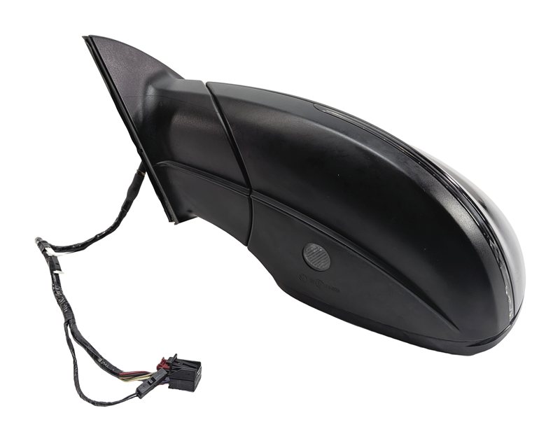 Thumbnail 5: 2013-2015 AUDI Q7 (4L) LEFT DRIVER P-FOLD BLIND SPOT DOOR MIRROR (Black)