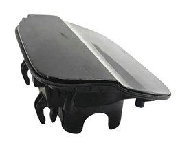 Thumbnail 3: 2010-2015 AUDI Q7 (4L) FUEL TANK DOOR LID COVER TRIM w/ HOUSING (Black)