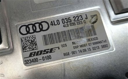 Thumbnail 10: 2013-2015 AUDI Q7 (4L) RADIO STEREO BOSE AUDIO AMP AMPLIFIER (OPTION 8RY)