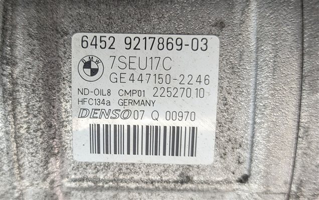 Thumbnail 8: 2011-2017 BMW X3 F25 15-16 X4 F26 3.0L TURBO N55 A/C AIR CONDITIONING COMPRESSOR