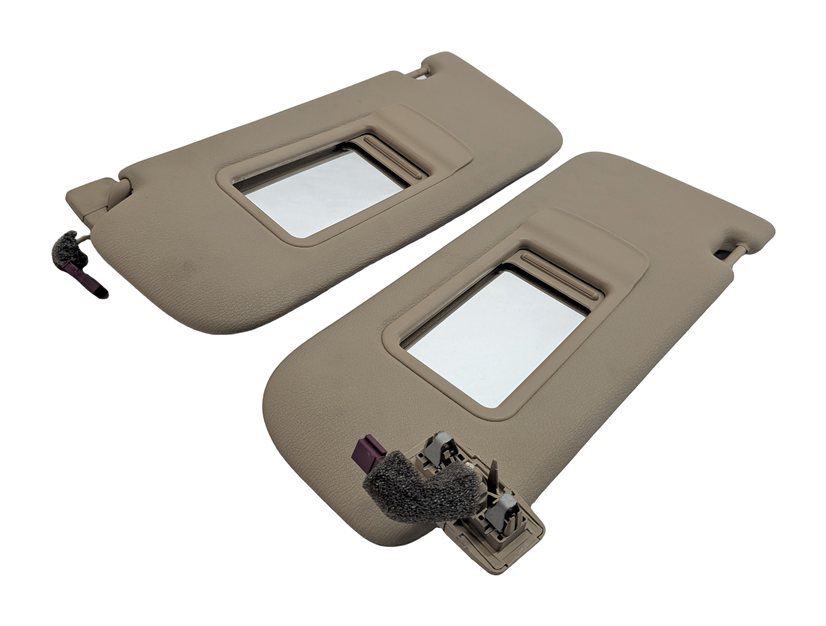 2011-2018 BMW X3 X4 (F25 F26) FRONT LEFT & RIGHT SUNVISOR SHADE SET (Beige)