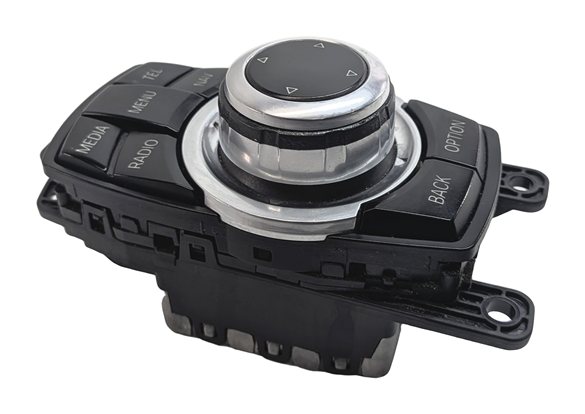 Thumbnail 3: 2011-2015 BMW X3 (F25) CENTER CONSOLE iDRIVE MEDIA CONTROL KNOB DIAL SWITCH
