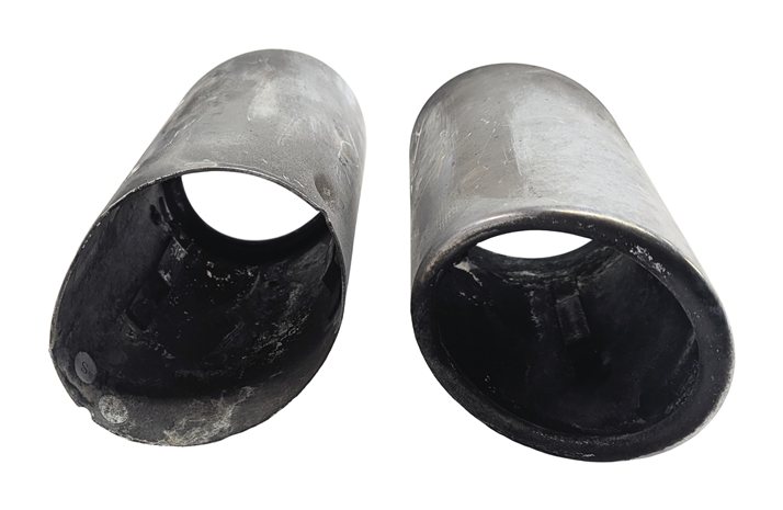 Thumbnail 2: 14-16 BMW X3 X4 (F25) 3.0L (N55) ENGINE MUFFLER EXHAUST PIPE TIP SET/2 (CHROME)