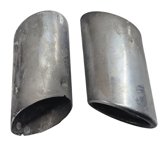 Thumbnail 3: 14-16 BMW X3 X4 (F25) 3.0L (N55) ENGINE MUFFLER EXHAUST PIPE TIP SET/2 (CHROME)