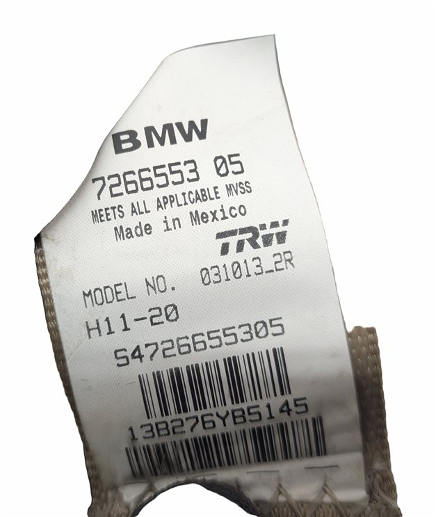 Thumbnail 6: 2014 BMW X3 (F25) REAR SEAT SEATBELT RETRACTOR SET/3 (Beige)
