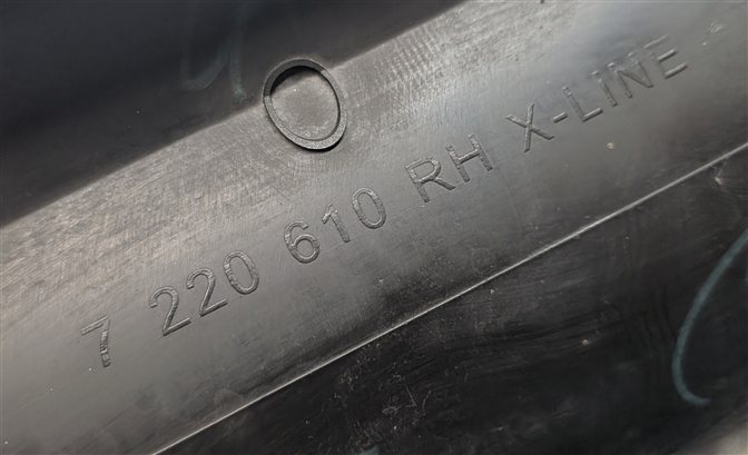 Thumbnail 5: 11-18 BMW X3 X4 (F25 26) FRONT RIGHT LOWER DOOR MOULDING TRIM (w/o M or X-LINE)