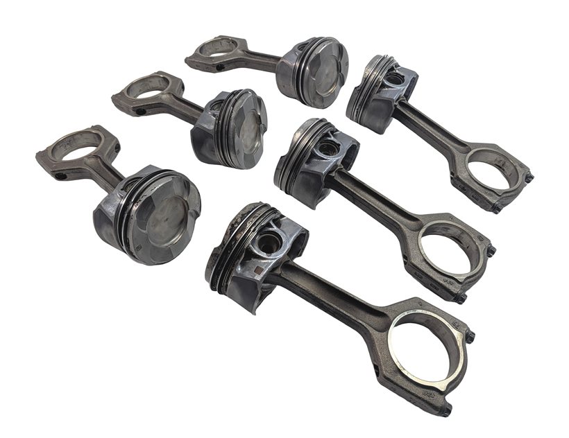 2010-2014 BMW 1/3/4/5/6/7/X1/X3/X5/X6 3.0L N55 TURBO ENGINE PISTON & ROD SET 6