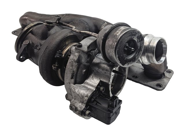 Thumbnail 3: 11-17 BMW X3 (F25) 3.0T 3.0L N55 ENGINE TURBO TURBOCHARGER w/ EXHAUST MANIFOLD