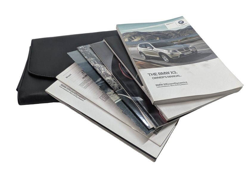 2014 BMW X3 (F25) 3.0L OWNER'S MANUAL BOOKLET SET/8 w/ LEATHER CASE