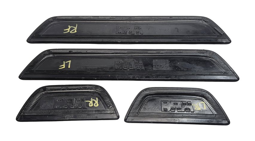 Thumbnail 3: 2014 BMW X3 (F25) FRONT AND REAR DOOR SILL SCUFF PLATE SET/4 (Black)