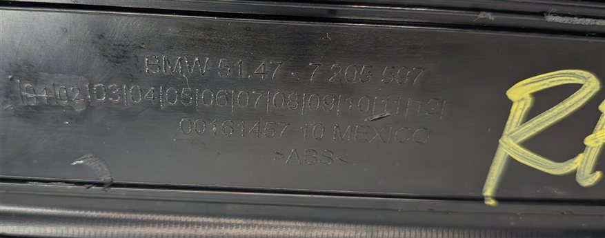 Thumbnail 7: 2014 BMW X3 (F25) FRONT AND REAR DOOR SILL SCUFF PLATE SET/4 (Black)