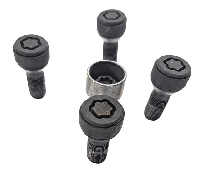 2014 BMW X3 (F25) WHEEL LOCK BOLT SET/5 w/ KEY