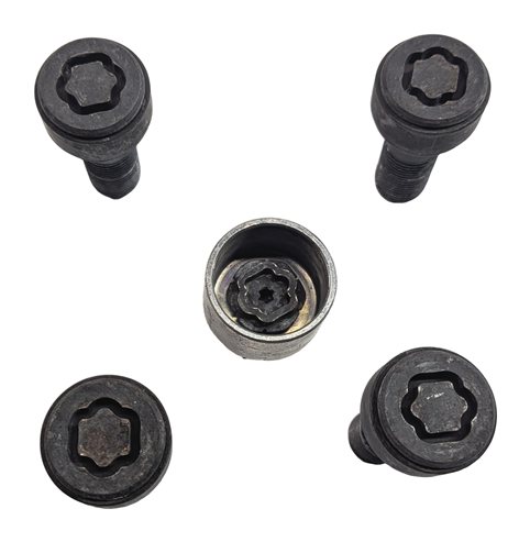 Thumbnail 2: 2014 BMW X3 (F25) WHEEL LOCK BOLT SET/5 w/ KEY