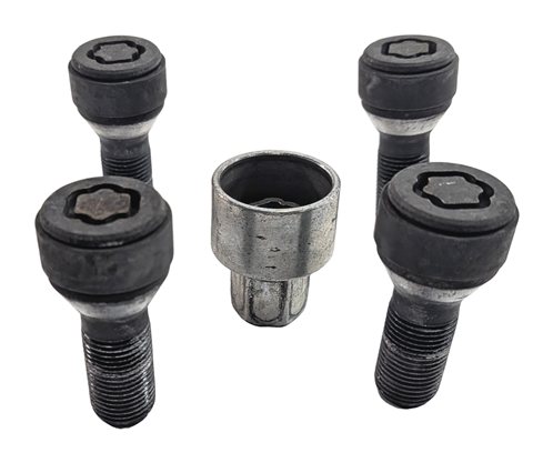 Thumbnail 3: 2014 BMW X3 (F25) WHEEL LOCK BOLT SET/5 w/ KEY