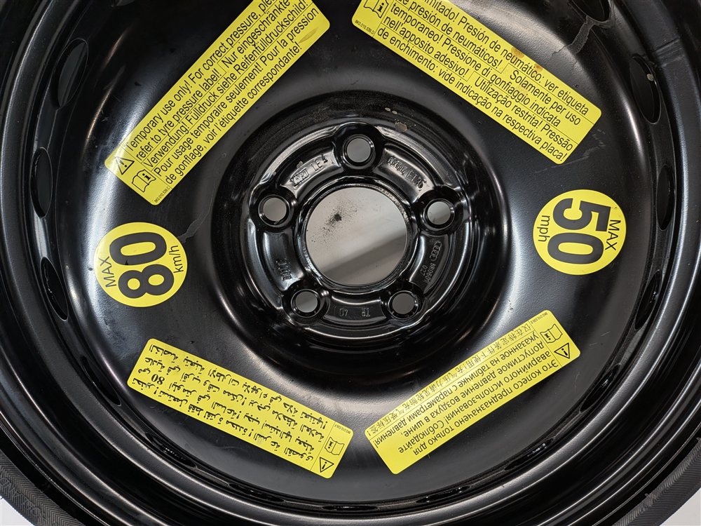 Thumbnail 5: 2009-2017 AUDI Q5 (B8 8R) 18x6 COLLAPSIBLE SPARE TIRE WHEEL RIM