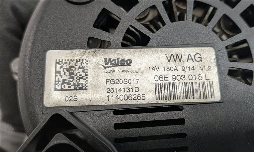 Thumbnail 7: 2013-2017 AUDI S4 S5 SQ5 Q5 (B8 8K 8T 8R) 3.0L 180 AMP ALTERNATOR POWER CHARGER