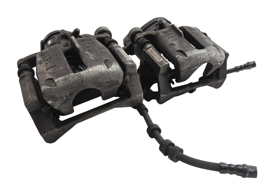 Thumbnail 3: 13-17 AUDI Q5 (B8 8R) REAR LEFT RIGHT BRAKE CALIPER ACTUATOR SET (12.99" ROTOR)