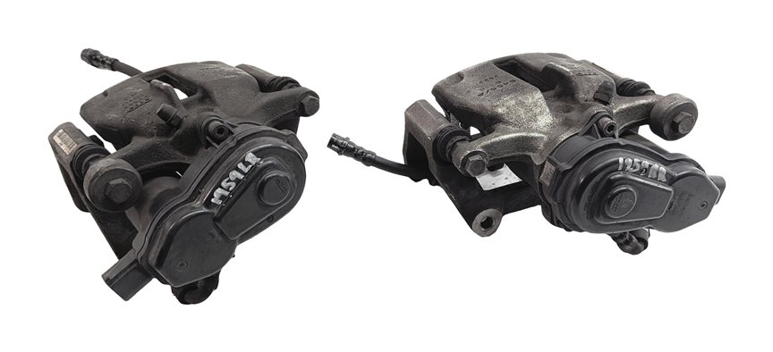 Thumbnail 4: 13-17 AUDI Q5 (B8 8R) REAR LEFT RIGHT BRAKE CALIPER ACTUATOR SET (12.99" ROTOR)