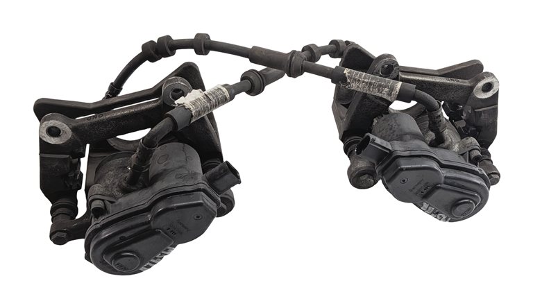 Thumbnail 5: 13-17 AUDI Q5 (B8 8R) REAR LEFT RIGHT BRAKE CALIPER ACTUATOR SET (12.99" ROTOR)