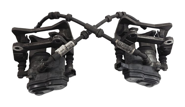 Thumbnail 6: 13-17 AUDI Q5 (B8 8R) REAR LEFT RIGHT BRAKE CALIPER ACTUATOR SET (12.99" ROTOR)