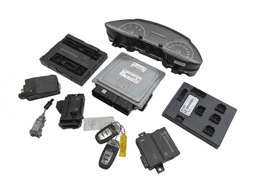 13-15 AUDI Q5 B8 8R 3.0L CTUC SUPER ENGINE ECM IMMOBILIZER BODY MODULE KEY SET/8