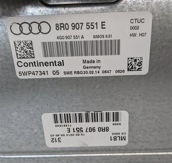 Thumbnail 14: 13-15 AUDI Q5 B8 8R 3.0L CTUC SUPER ENGINE ECM IMMOBILIZER BODY MODULE KEY SET/8