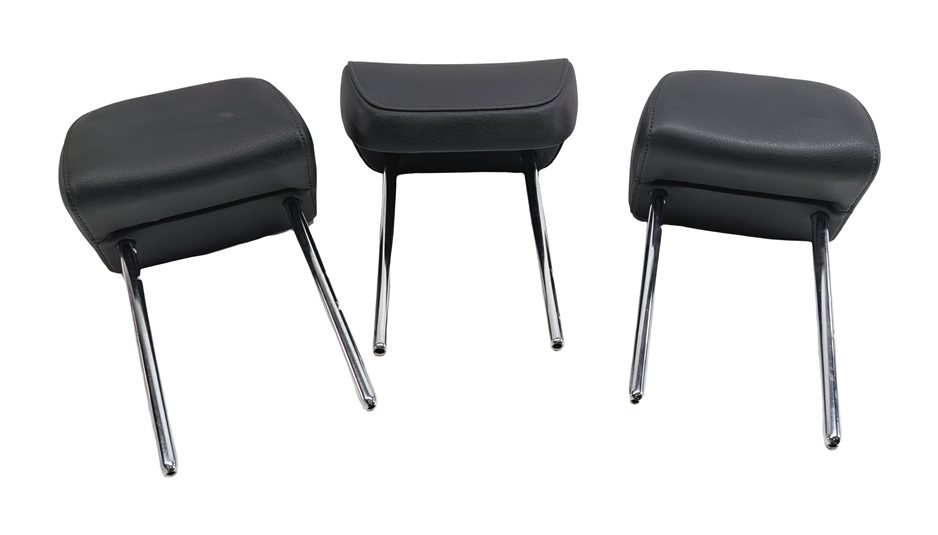 Thumbnail 2: 11-17 AUDI Q5 SQ5 (B8 8R) REAR LEFT RIGHT & CENTER HEADREST SET 3 (Black)