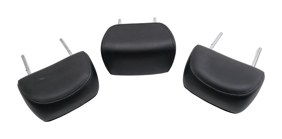 Thumbnail 3: 11-17 AUDI Q5 SQ5 (B8 8R) REAR LEFT RIGHT & CENTER HEADREST SET 3 (Black)