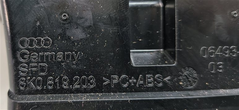 Thumbnail 7: 2014 AUDI Q5 (B8 8R) REAR CENTER CONSOLE HEAT AIR AC HVAC DUAL VENT (Black)
