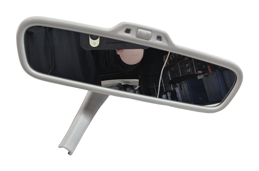 Thumbnail 2: 12-17 AUDI A5 S5 RS5 A8 S8 Q5 SQ5 AUTODIM REARVIEW MIRROR w/COMPASS (Gray)