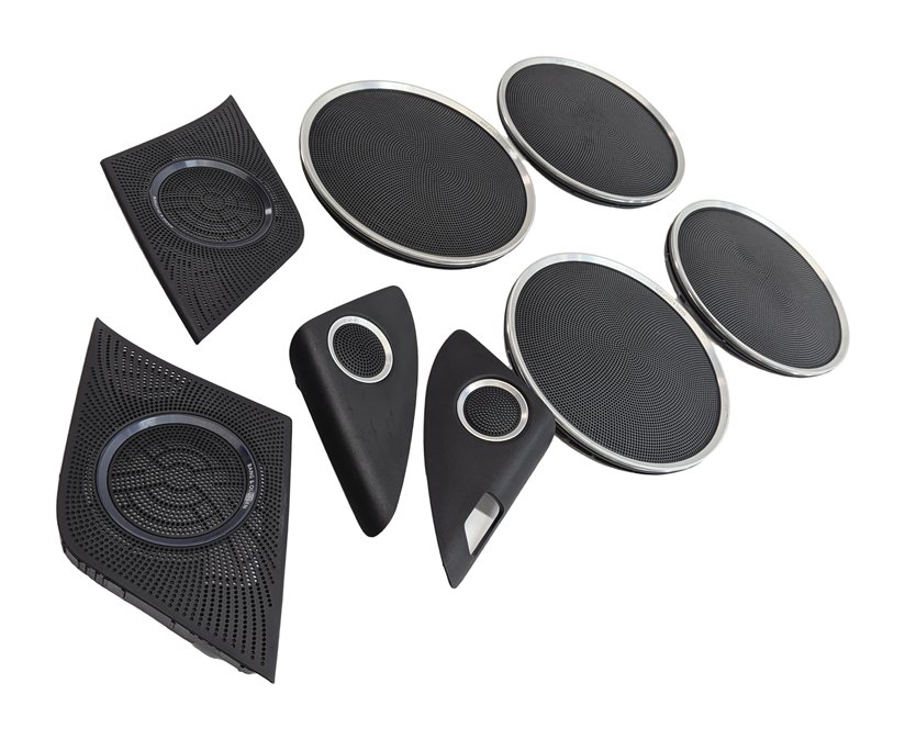 Thumbnail 2: 2014 AUDI Q5 (B8 8R) BANG & OLUFSEN SOUND SYSTEM SPEAKER GRILLE COVER SET/8