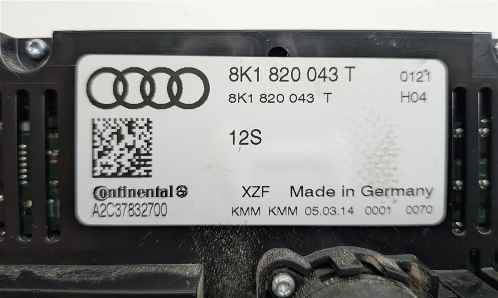 Thumbnail 7: 13-17 AUDI A4 S4 A5 S5 RS5 Q5 SQ5 (B8 8K 8T 8R) HEATER A/C TEMPERATURE CONTROL