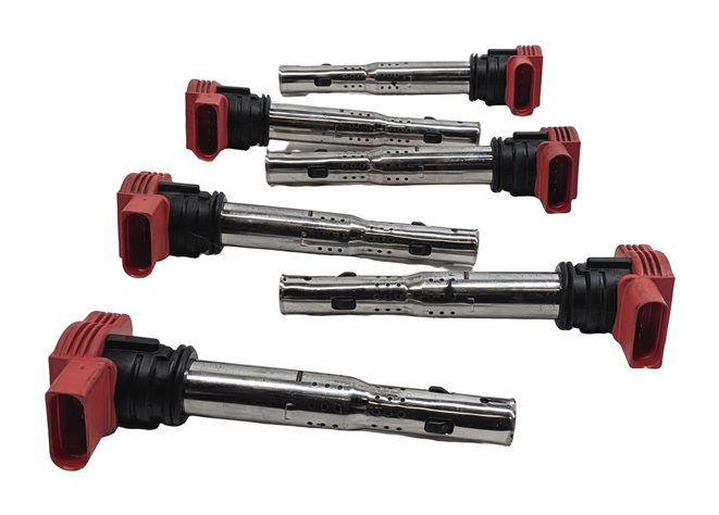 Thumbnail 2: 2005-2017 AUDI A4 S4 A5 S5 A6 S6 A7 A8 Q5 SQ5 Q7 R8 S8 IGNITION COIL SET 6